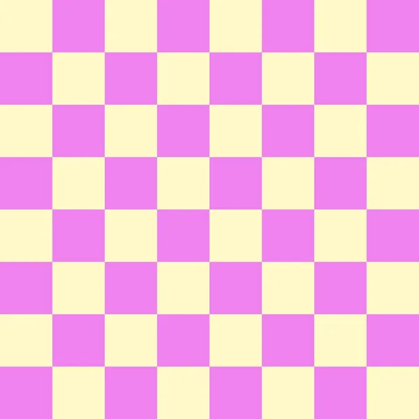 Checkerboard Violet Beige Colors Checkerboard Chessboard Checkerboard Texture Squares Pattern — 图库照片