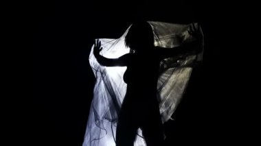 kapana kısılmış siluet