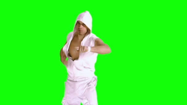 Male Dancer - Chroma Key — Stock Video