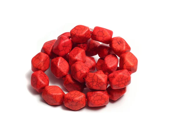 Ukrainian national red necklace — Stock Photo, Image