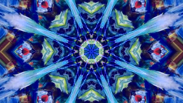 Абстрактний Кольоровий Художній Світлий Фон Неоновий Блимає Живі Шпалери Декор — стокове відео