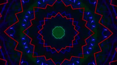 Kusursuz döngü videosu. Soyut sanat neon ışığı arka planı. Duvar Kağıdı