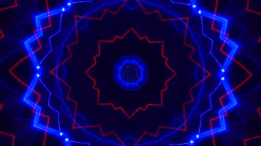 Kusursuz döngü videosu. Soyut sanat neon ışığı arka planı. Duvar Kağıdı