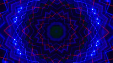 Kusursuz döngü videosu. Soyut sanat neon ışığı arka planı. Duvar Kağıdı