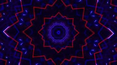 Kusursuz döngü videosu. Soyut sanat neon ışığı arka planı. Duvar Kağıdı