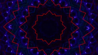 Kusursuz döngü videosu. Soyut sanat neon ışığı arka planı. Duvar Kağıdı