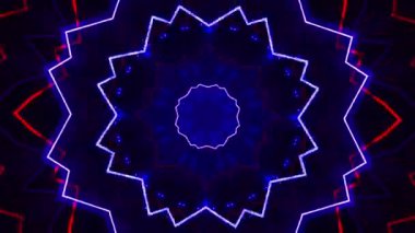 Kusursuz döngü videosu. Soyut sanat neon ışığı arka planı. Duvar Kağıdı