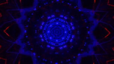 Kusursuz döngü videosu. Soyut sanat neon ışığı arka planı. Duvar Kağıdı