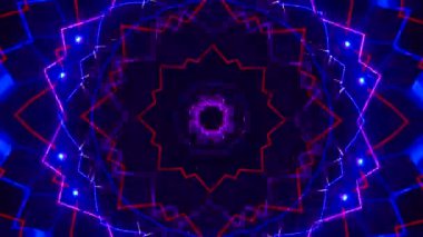 Kusursuz döngü videosu. Soyut sanat neon ışığı arka planı. Duvar Kağıdı