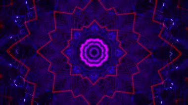 Kusursuz döngü videosu. Soyut sanat neon ışığı arka planı. Duvar Kağıdı