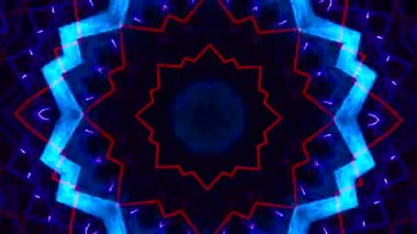 Kusursuz döngü videosu. Soyut sanat neon ışığı arka planı. Duvar Kağıdı