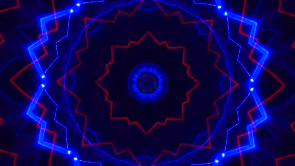 Płynny Zapętlony Film Wideo Streszczenie Sztuki Neonowe Tło Światła Tapeta — Wideo stockowe