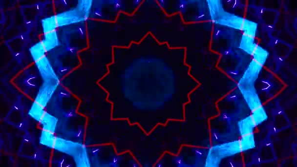 Seamless Loop Video Abstrakte Kunst Neonlicht Hintergrund Tapete — Stockvideo