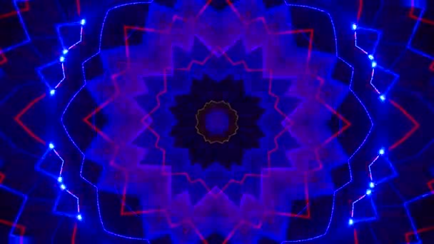 Seamless Loop Video Abstrakte Kunst Neonlicht Hintergrund Tapete — Stockvideo