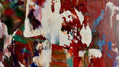 Renkli soyut arka plan duvar kağıdı. Modern motif görsel sanat. Yağlı boya karışımı. Moda el boyama bezi. Duvar dekorasyonu ve duvar resimleri fikri. Doku. Sanat nesnesi