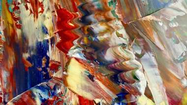 Renkli soyut arka plan duvar kağıdı. Modern motif görsel sanat. Yağlı boya karışımı. Moda el boyama bezi. Duvar dekorasyonu ve duvar resimleri fikri. Doku. Sanat nesnesi