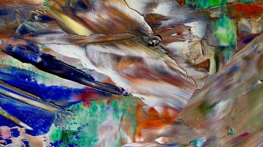 Renkli soyut arka plan duvar kağıdı. Modern motif görsel sanat. Yağlı boya karışımı. Moda el boyama bezi. Duvar dekorasyonu ve duvar resimleri fikri. Doku. Sanat nesnesi