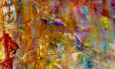 Renkli soyut arka plan duvar kağıdı. Modern motif görsel sanat. Yağlı boya karışımı. Moda el boyama bezi. Duvar dekorasyonu ve duvar resimleri fikri. Üç boyutlu doku. Sanat nesnesi