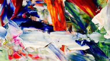 Renkli soyut arka plan duvar kağıdı. Modern motif görsel sanat. Yağlı boya karışımı. Moda el boyama bezi. Duvar dekorasyonu ve duvar resimleri fikri. Üç boyutlu doku. Sanat nesnesi