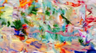 Renkli soyut arka plan duvar kağıdı. Modern motif görsel sanat. Yağlı boya karışımı. Moda el boyama bezi. Duvar dekorasyonu ve duvar resimleri fikri. Üç boyutlu doku. Sanat nesnesi
