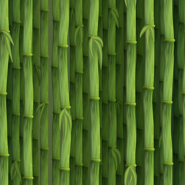 シームレスな緑の竹の背景 — ストックベクタ