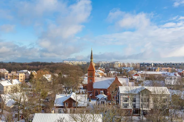 Zelenogradsk Russia January 2021 View Resort Town Water Tower Sunny — Stock Photo, Image