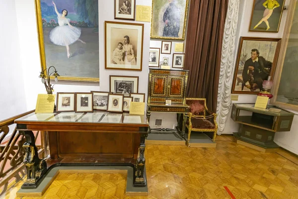 2021年12月3日 俄罗斯莫斯科 国家中央剧场博物馆 命名A Bakhrushin 成立于1894年 展览室内部 — 图库照片