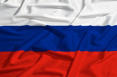İpek örtü Rusya bayrağı