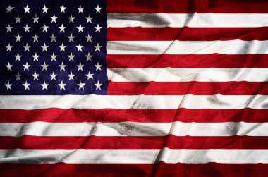 Amerika Birleşik Devletleri grunge bayrak ipek örtü