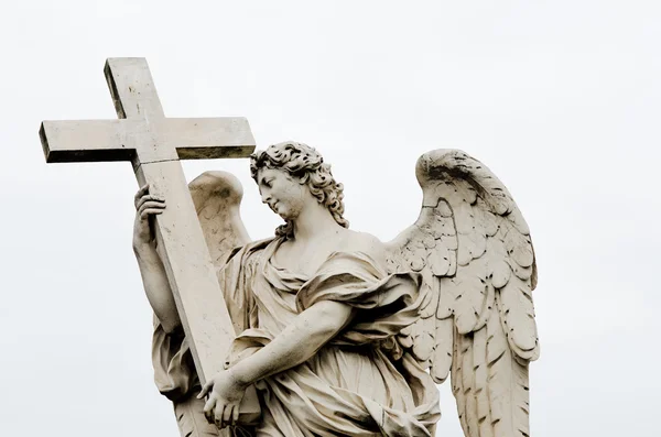 Statue en marbre d'anges en Rome, Italie — Photo