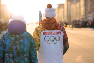 Röle Olimpiyat alev Soçi 2014