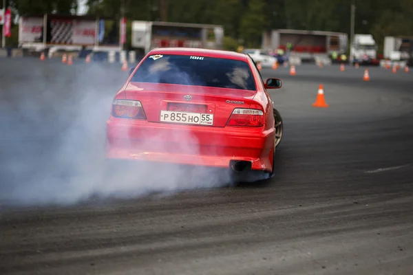 Drift racing auto — Stockfoto
