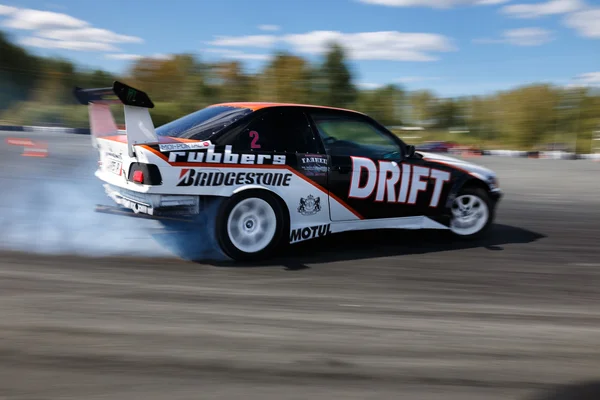 Drift racing auto — Stockfoto