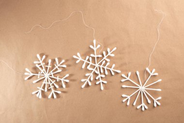Çocuklar için pamuklu bez, anaokulu için Noel aktivitesi., 