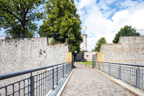 Bielefeld Pohled Brigády Zámek Sparrenburg Severní Porýní Vestfálsko Německo 2021 — Stock fotografie