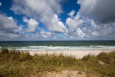 Sylt - Kampen, Almanya 'daki Grass-Dunes' dan Beach 'e görüntü, 13.06.2022