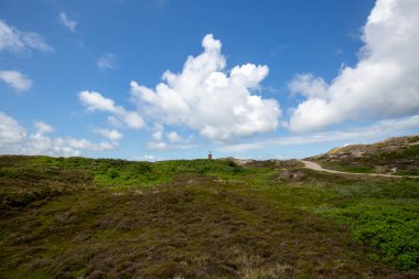 Sylt-View to Light-Tower at Kampen hala bir mesafeden görülüyor, Sylt, Almanya, 13.06.2022