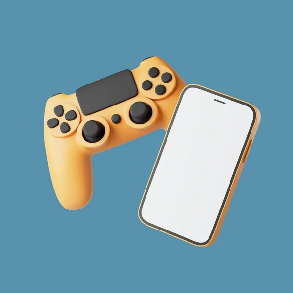 Simple Mobile Gaming Soft Shadows Floor Render Illustration Isolated Object — Stock Photo, Image