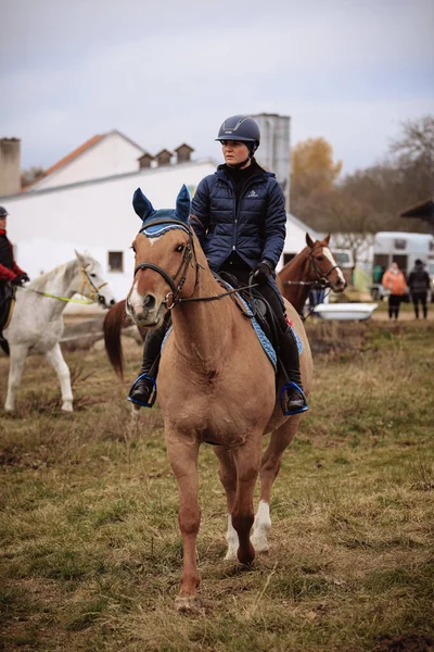 St. Hubertus sonbaharda at sürüyor - Çek Cumhuriyeti tilki avı