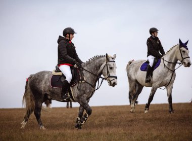 St. Hubertus sonbaharda at sürüyor - Çek Cumhuriyeti tilki avı