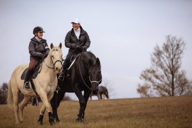 St. Hubertus sonbaharda at sürüyor - Çek Cumhuriyeti tilki avı