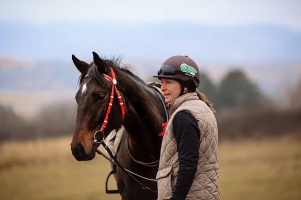 Hubertus Ride Fall Hunt Fox Czech Republic — стокове фото