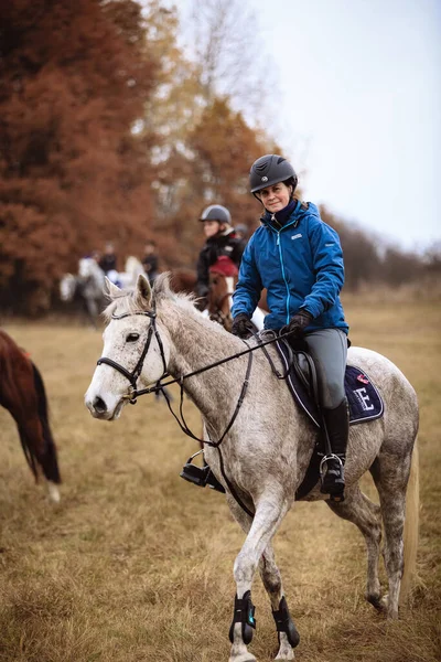 St. Hubertus sonbaharda at sürüyor - Çek Cumhuriyeti tilki avı