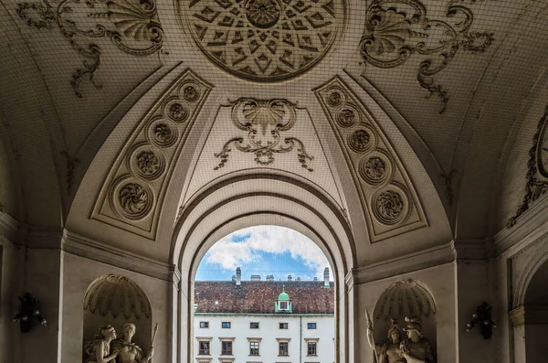 Vienna Austria September 2013 Архітектурні Деталі Біля Входу Імператорський Палац — стокове фото