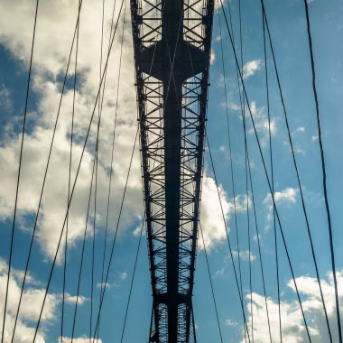 Vizcaya Köprüsü 'nün ayrıntıları, Portekiz ve İspanya' nın Getxo kentlerini 1893 yılında inşa eden bir ışınlama köprüsü, UNESCO tarafından Dünya Mirası Alanı ilan edildi.