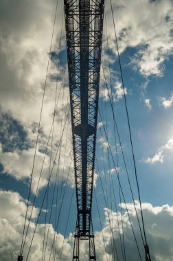 Vizcaya Köprüsü 'nün ayrıntıları, Portekiz ve İspanya' nın Getxo kentlerini 1893 yılında inşa eden bir ışınlama köprüsü, UNESCO tarafından Dünya Mirası Alanı ilan edildi.