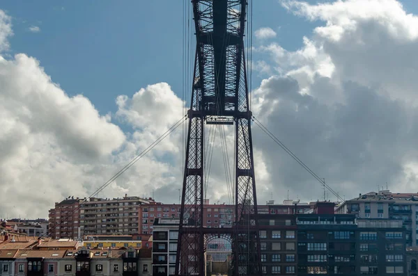 Blick Von Getxo Spanien Die Berühmte Vizcaya Brücke Aus Dem — Stockfoto