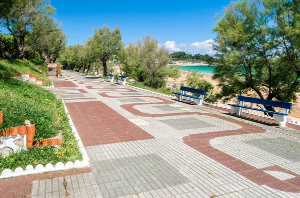 Ein Park Santander Nordspanien Neben Dem Strand Von Sardinero — Stockfoto