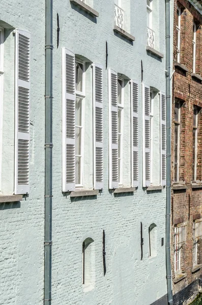 Escena Urbana Detalle Arquitectónico Brujas Flandes Bélgica —  Fotos de Stock