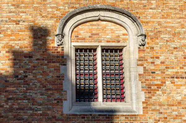 Escena Urbana Detalle Arquitectónico Brujas Flandes Bélgica — Foto de Stock